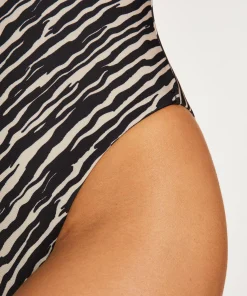 Badeanzug Mit Hohem Beinausschnitt Zebra<Hunkemöller Sale