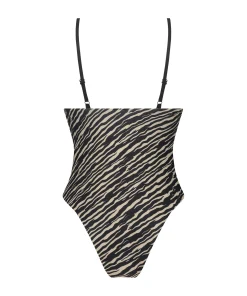 Badeanzug Mit Hohem Beinausschnitt Zebra<Hunkemöller Sale