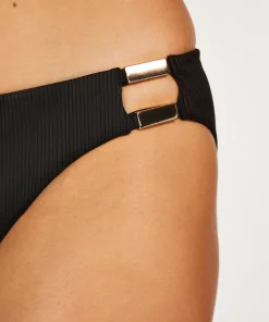 Bikini-Slip Nero Rib<Hunkemöller Fashion