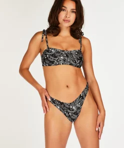 Brazilian Bikini-Slip Mit Hohem Beinausschnitt Paisley<Hunkemöller Discount