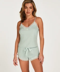 Gerippte Spitzenshorts<Hunkemöller Shop