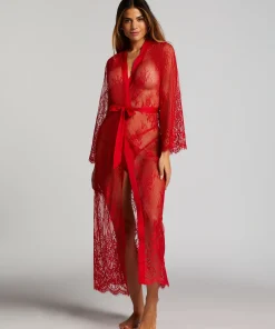 Kimono Allover Lace Lang<Hunkemöller Discount