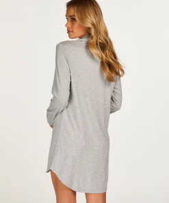 Langarmeliges Jersey-Hemdkleid Essential<Hunkemöller Outlet