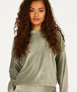 Langarmeliges Top Velours Rib<Hunkemöller Hot