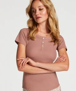 Pyjama-Oberteil Henley<Hunkemöller Best Sale