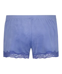 Shorts Aus Velours Mit Spitze<Hunkemöller Fashion