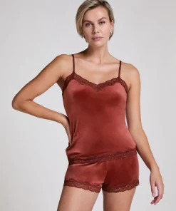 Shorts Aus Velours Mit Spitze<Hunkemöller Store
