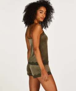 Shorts Aus Velours Mit Spitze<Hunkemöller Discount