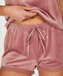 Shorts Velours Lace<Hunkemöller Clearance