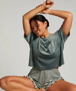 Shorts Velours Ruffle<Hunkemöller Outlet