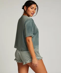 Shorts Velours Ruffle<Hunkemöller Outlet