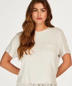 Top Mit Kurzen Armeln Rib<Hunkemöller Outlet