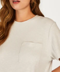 Top Mit Kurzen Armeln Rib<Hunkemöller Outlet