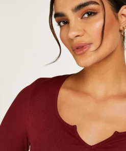 Top Mit V-Ausschnitt, Longsleeve<Hunkemöller New