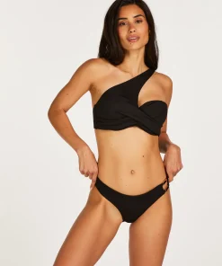 Wattiertes Push-Up Bügel-Bikini-Oberteil Nero Rib<Hunkemöller New