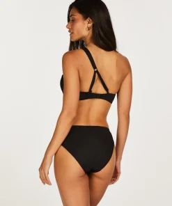 Wattiertes Push-Up Bügel-Bikini-Oberteil Nero Rib<Hunkemöller New